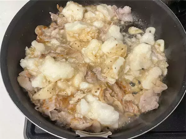 【馬場ごはん】長芋の2種の食感が楽しい「たたき長芋炒め」に挑戦！トロトロでホクホク♡豚の脂もいい仕事