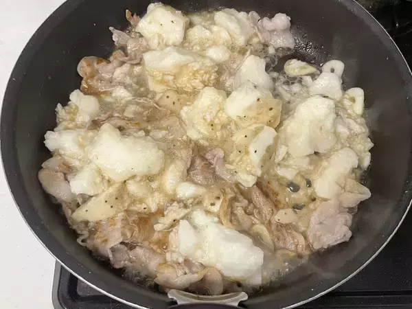 「【馬場ごはん】長芋の2種の食感が楽しい「たたき長芋炒め」に挑戦！トロトロでホクホク♡豚の脂もいい仕事」の画像