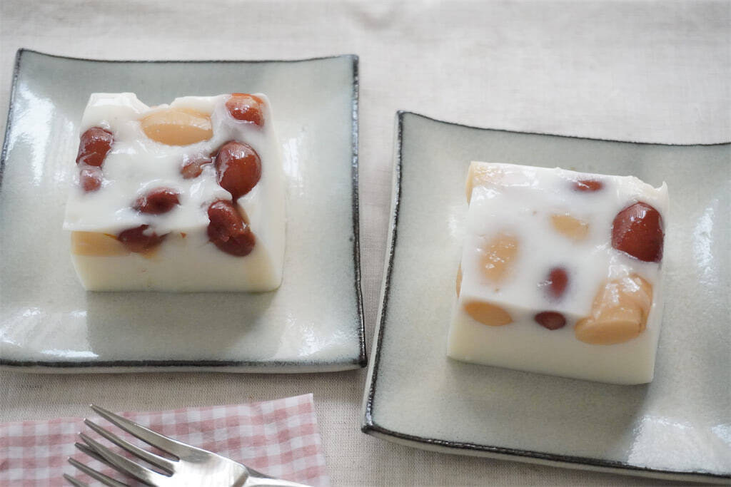 【市販の煮豆ですぐ作れる】ミルキーでリッチな「豆入りミルクかん」作ってみた！ヘルシーさも◎【農家直伝】