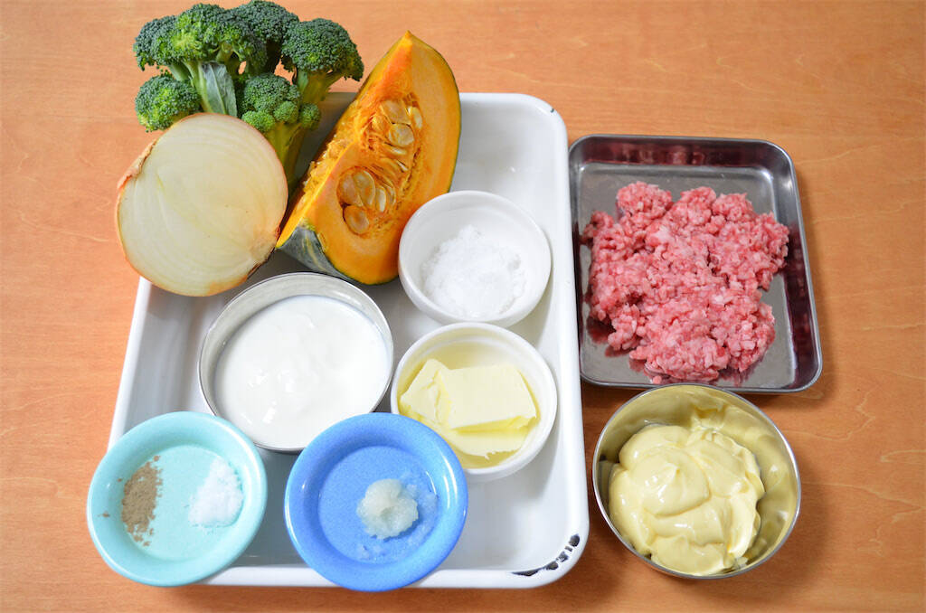 【ひき肉マヨソースという正解】ブロッコリー＆かぼちゃがこってりサラダに！でも爽快なのはヨーグルトのせい♪