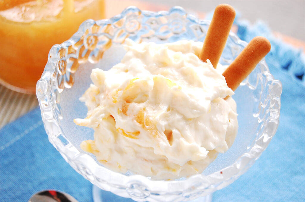 【水切りだけで濃厚チーズケーキ風】作りおきの自家製「柑橘のさっと煮」で「ヨーグルトケーキ」作ってみた！