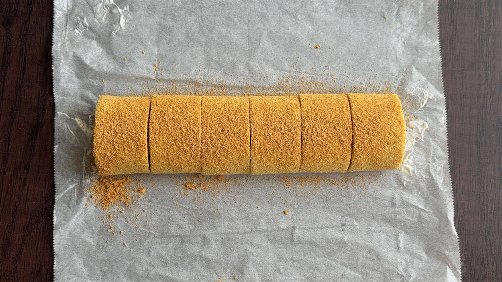 【きな粉好き必食！】米粉でふんわり「きな粉ロールケーキ」はあんこ×生クリームが絶品♡【元パティシエ直伝】