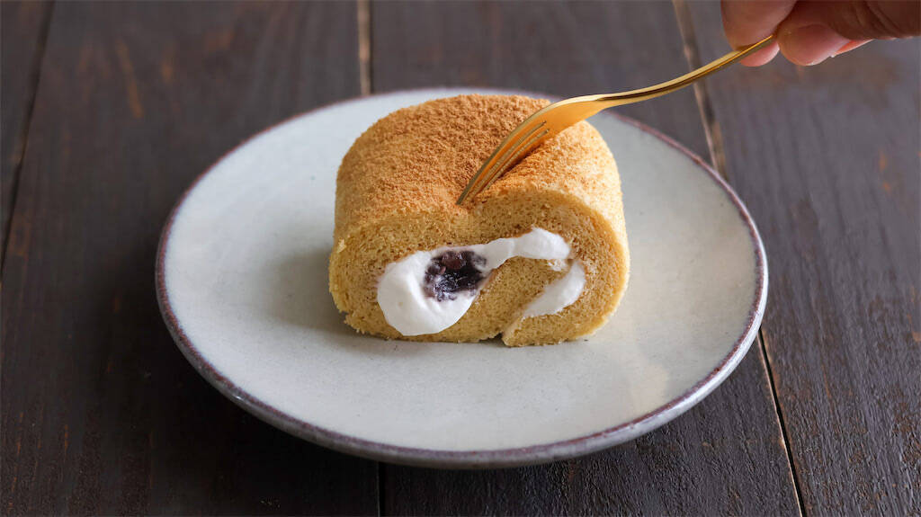 【きな粉好き必食！】米粉でふんわり「きな粉ロールケーキ」はあんこ×生クリームが絶品♡【元パティシエ直伝】