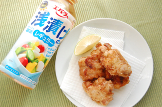 【エバラ公式】冷蔵庫の隅に置き去りの「浅漬けの素」で絶品「塩唐揚げ」ができた！あっさり塩味がうまい♡