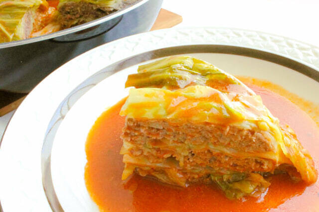 【巻かないロールキャベツ】フライパンで重ねて煮るだけ！トマトジュースで洋食屋さんの味になった話