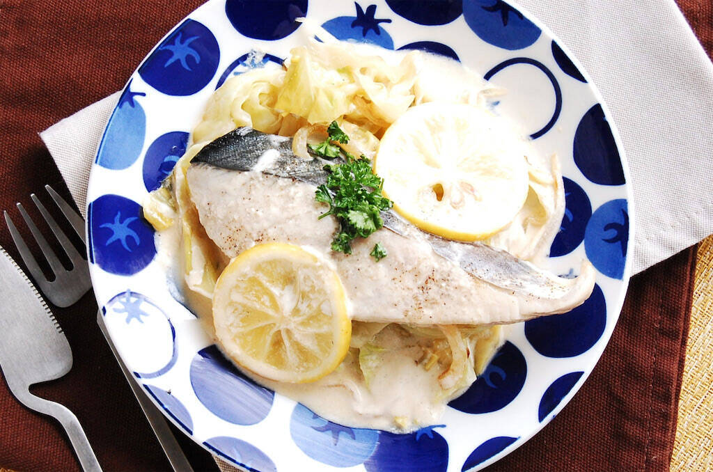 【サワラと生クリーム相性いいんだって】レモン爽やかな洋風煮作ってみた！コクがあるのに後味サッパリ♪