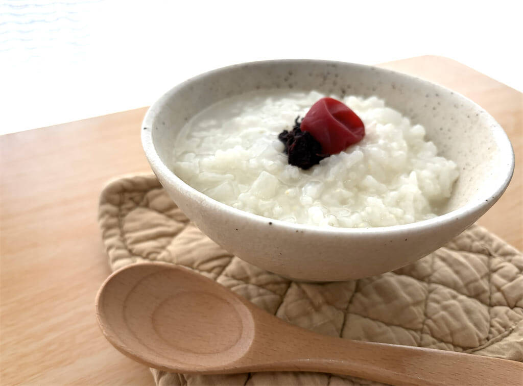 【風邪引きはじめにはコレ】のど痛…発熱…よし「大根と梅干しのお粥」作ろう！サイコロ大根がトロンと優しい♪
