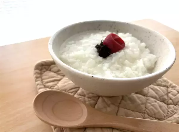 「【風邪引きはじめにはコレ】のど痛…発熱…よし「大根と梅干しのお粥」作ろう！サイコロ大根がトロンと優しい♪」の画像