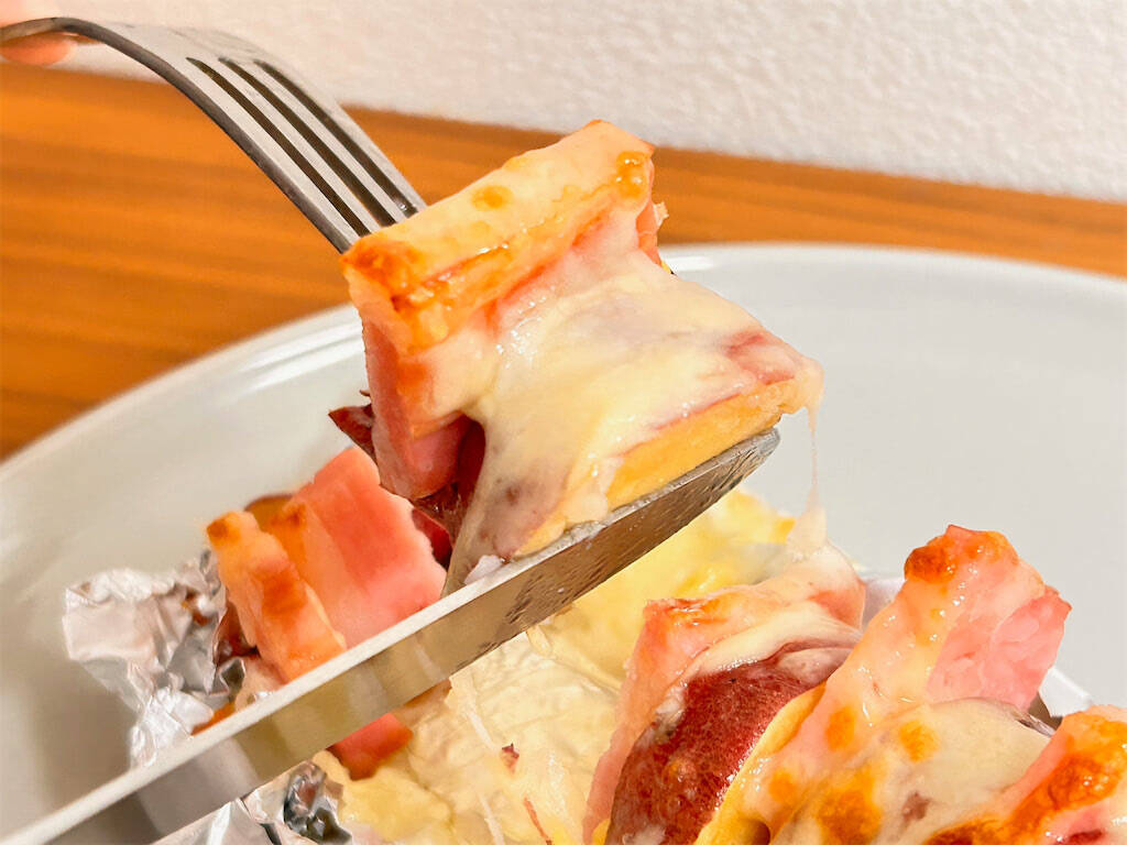 【甘じょっぱループ♡】あの映えすぎるポテト料理を「さつまいも」で作ってみた！チーズ＆蜂蜜がグッジョブ♪