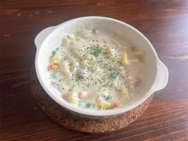 「【グラタン革命】レンジ任せで「なんちゃってマカロニグラタン」作ろう！フライパン＆包丁いらず♡小麦粉も不要!?」の画像