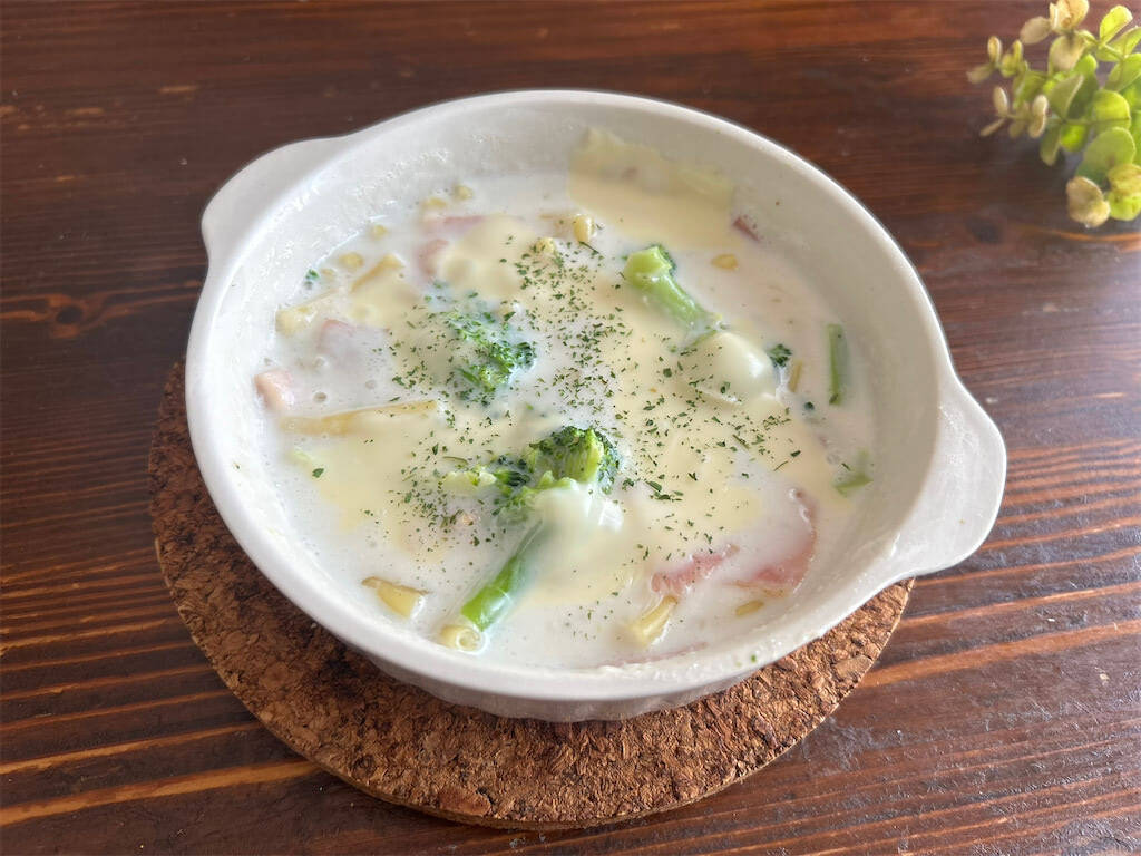 【グラタン革命】レンジ任せで「なんちゃってマカロニグラタン」作ろう！フライパン＆包丁いらず♡小麦粉も不要!?