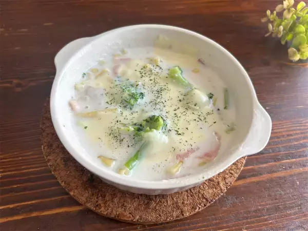 「【グラタン革命】レンジ任せで「なんちゃってマカロニグラタン」作ろう！フライパン＆包丁いらず♡小麦粉も不要!?」の画像