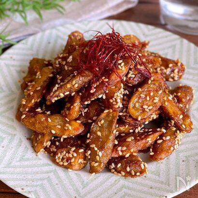 【ごぼう一本余裕】甘じょっぱダレがたまらん「新ごぼうの甘辛焼き」作ってみた！カリカリでも旨味ジュワッ♪