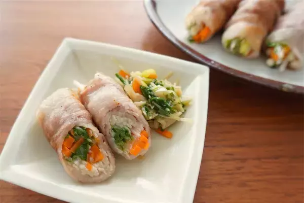 「【家計救済】物価の優等生“えのきたけ”メインの「肉巻き」作ってみた！甘辛な野菜ダレが合う～♡【農家直伝】」の画像