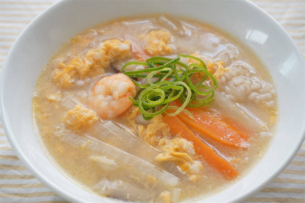 らっきょう酢で本格派「サンラータン風スープ」作ってみた！麺の代わりに大麦!?酸っぱヘルシー♡【農家直伝】