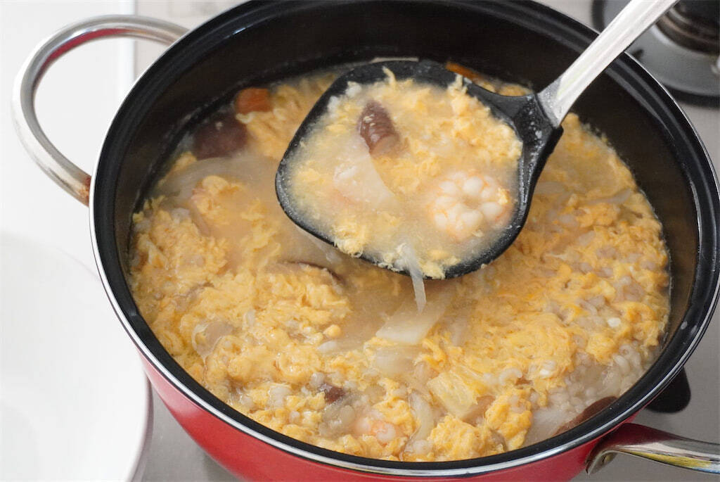らっきょう酢で本格派「サンラータン風スープ」作ってみた！麺の代わりに大麦!?酸っぱヘルシー♡【農家直伝】