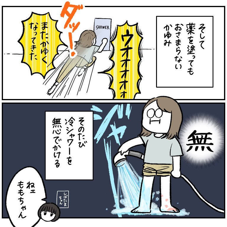 【ヤバい虫の悪夢⑧】虫さされを発端に不幸が連鎖…！そんな絶望の淵に降臨した「救世主」とは【momo漫画】