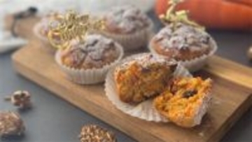 【キャロケ風】スパイス香る「米粉のキャロットマフィン」は油・砂糖控えめなのに超しっとり♪【元パティシエ直伝】
