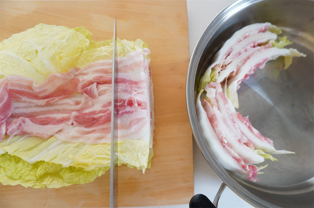 【長野県のミルフィーユ鍋】めんつゆ一発で極旨に♪白菜と豚肉の重ね方にもワザあり～！【農家直伝】