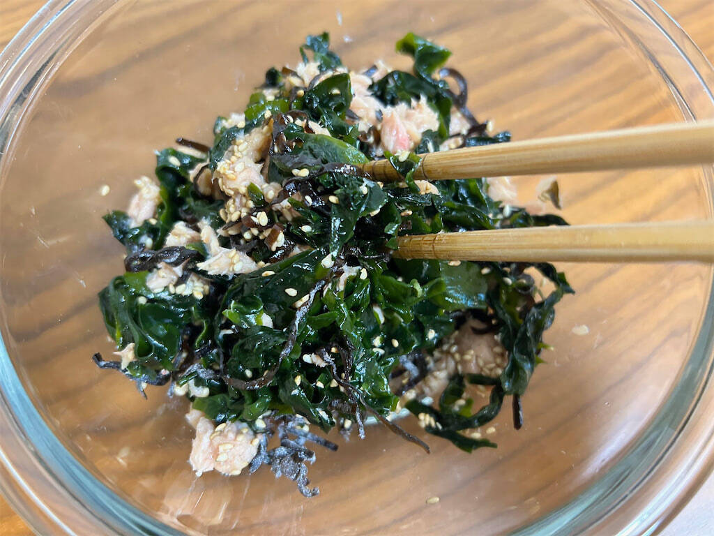 【海藻サラダの最適解】乾燥わかめで作れる「極上サラダ」作ってみた！ツナ＆塩こんぶで旨味爆上げ♪