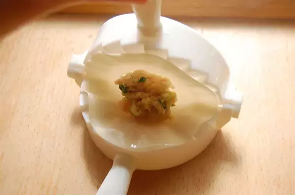 「【ダイソー】今までの手間は何だったんだ！具をのせてパタン！「かんたん餃子」で速攻30個包めた件♪」の画像