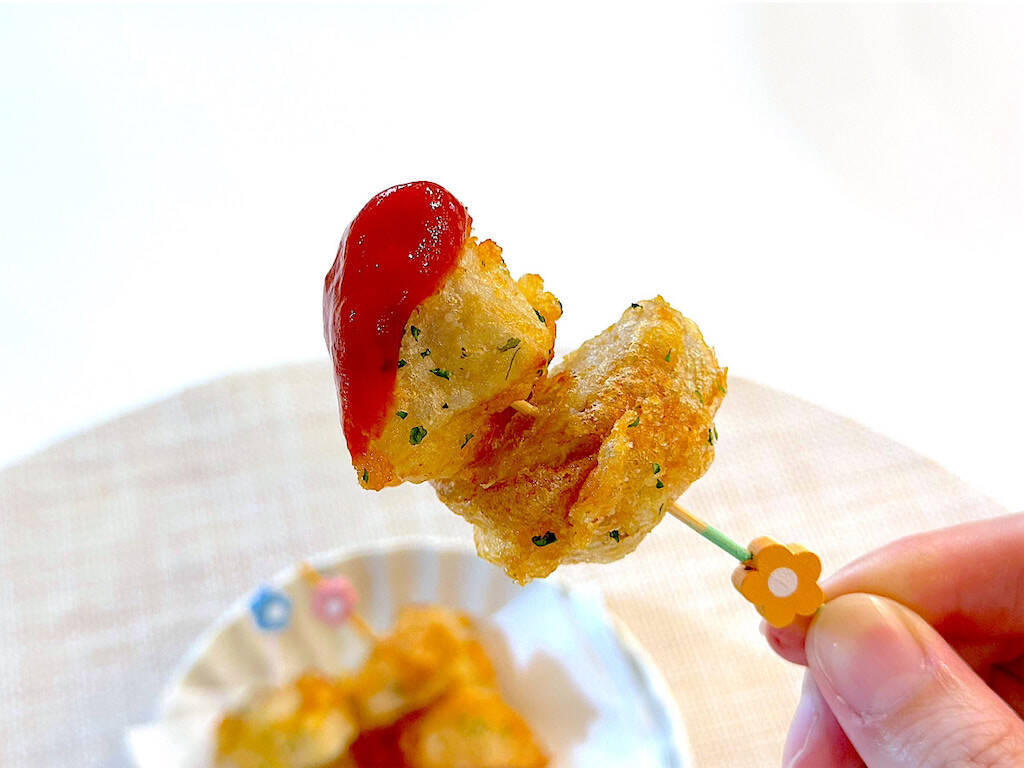 【里芋は煮物だけじゃない】チーズ風味香る♡「里芋のフリッター」作ってみた！衣にアレを入れるとサックサク!?