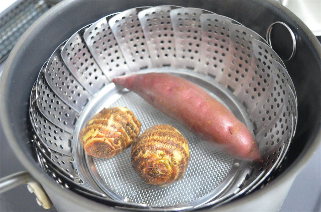 【芋好き必食】さつまいもと里芋がバトル!?「けんかもち」作ってみた！いや、仲良すぎかよ♡【高知の郷土食】