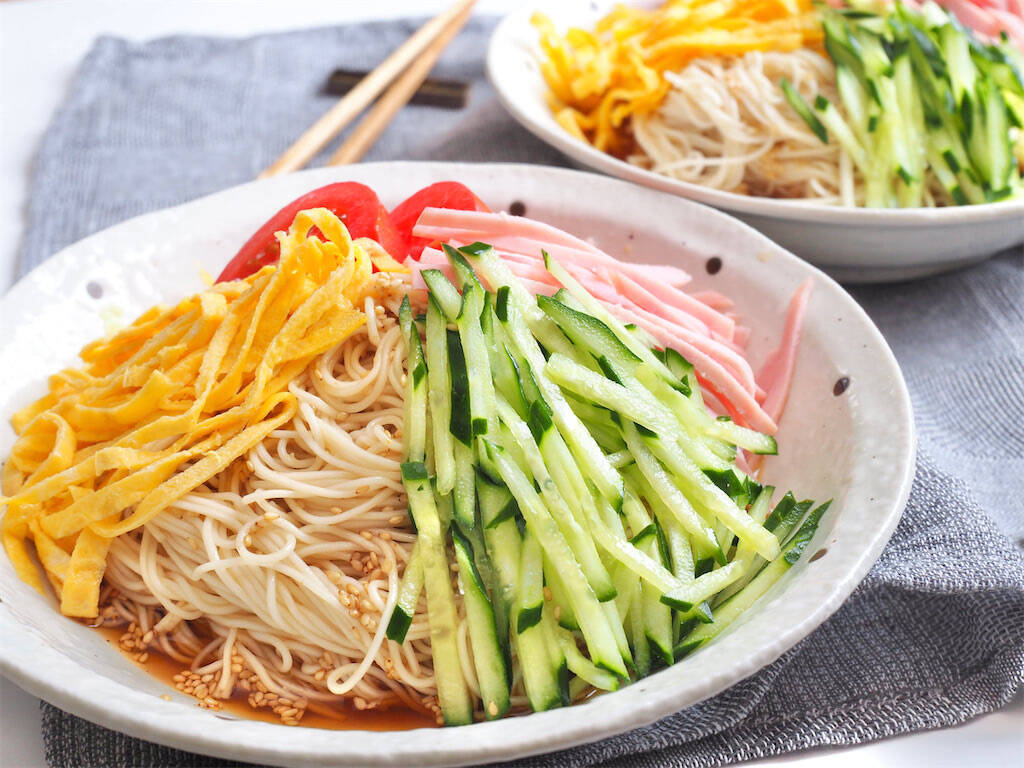 【そうめんでイイの!?】自家製ダレで絶品「冷やし中華そうめん」作ってみた！甘酸っぱくてツルンと爽快♪