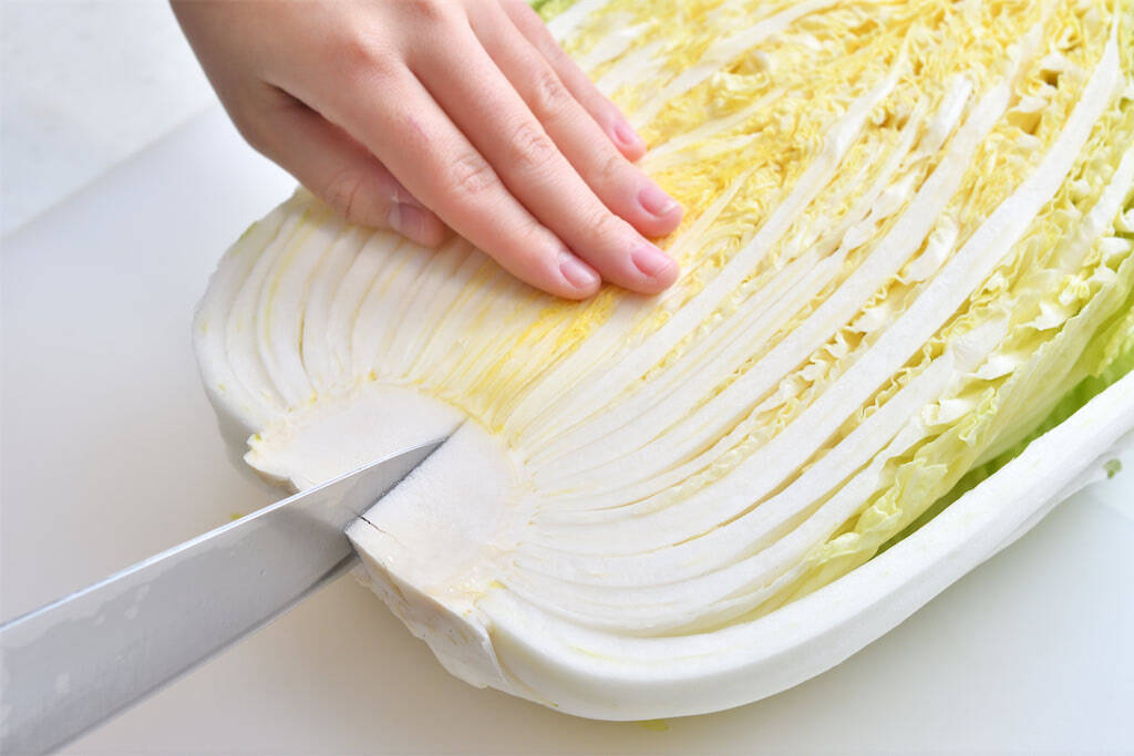 【青髪のテツ】白菜の"葉の間"を超カンタンに洗う裏ワザ「根元からパキっと！」万が一の汚れを一網打尽♪