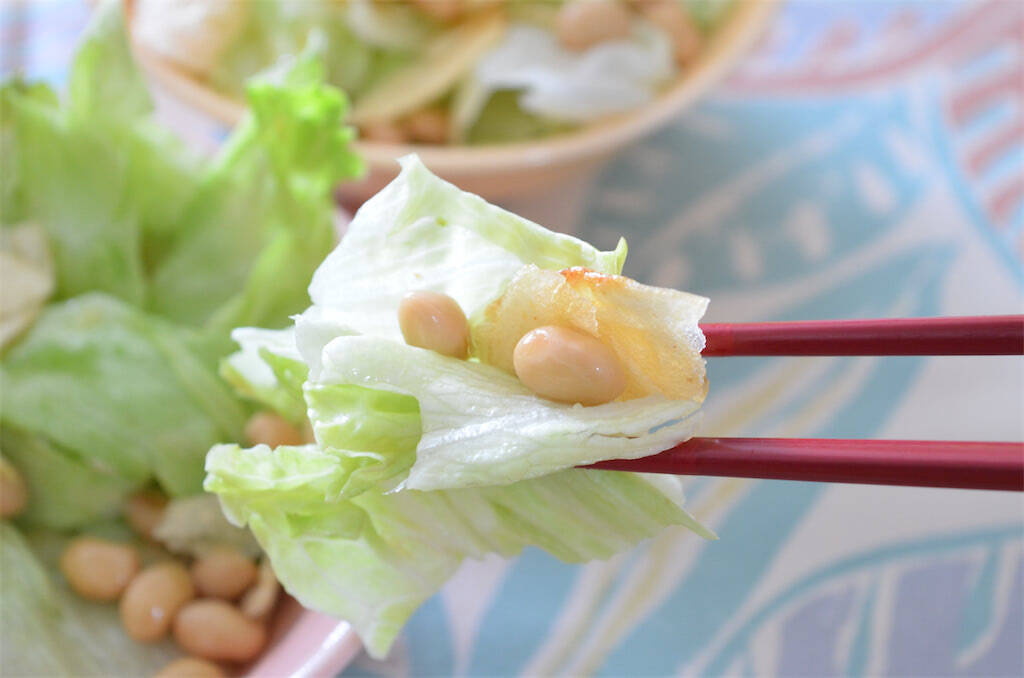 え、ポテチをサラダに入れるの!?「やみつき大豆サラダ」作ってみた！パリシャキ食感に野菜嫌いも歓喜♪【農家直伝】