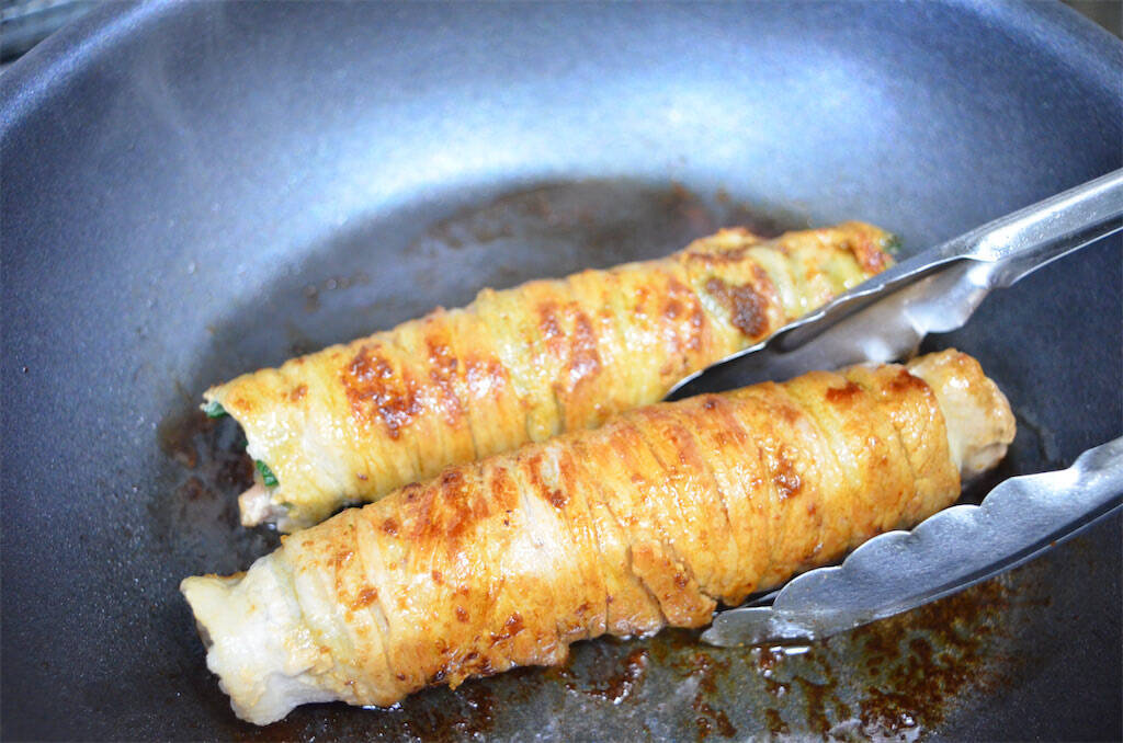 【しょうがでマンネリ打破】肉巻きを「しょうが焼き風」で作ってみた！ほうれん草からお肉の旨みエキスが♡