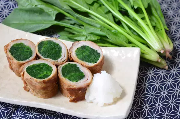 「【しょうがでマンネリ打破】肉巻きを「しょうが焼き風」で作ってみた！ほうれん草からお肉の旨みエキスが♡」の画像