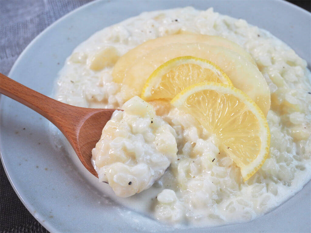 【桃をご飯に入れる!?】まるで高級イタリアン♪な「桃のミルクリゾット」作ってみた！【コンテスト優秀作】