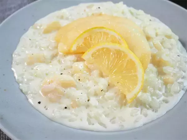 「【桃をご飯に入れる!?】まるで高級イタリアン♪な「桃のミルクリゾット」作ってみた！【コンテスト優秀作】」の画像
