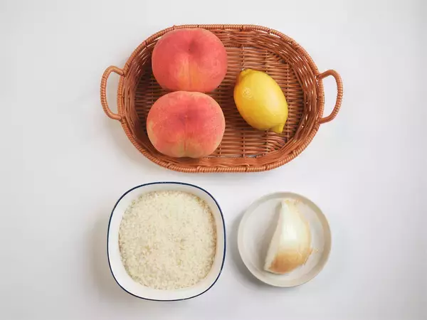 「【桃をご飯に入れる!?】まるで高級イタリアン♪な「桃のミルクリゾット」作ってみた！【コンテスト優秀作】」の画像