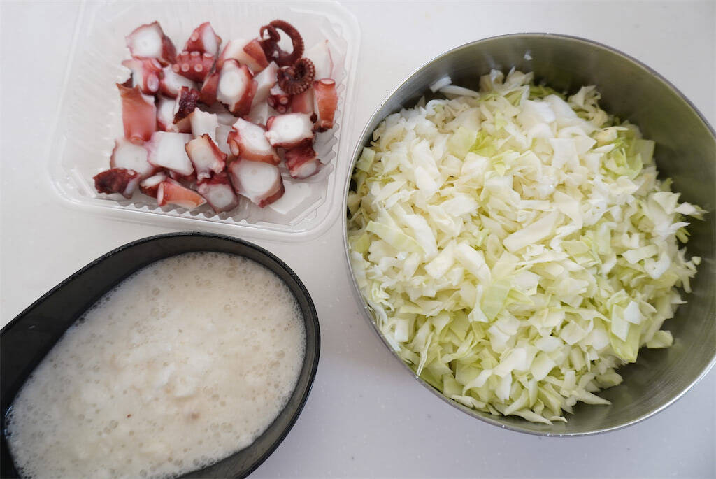 【シン・粉モンゲットだぜ！】イイとこ取りな「お好みたこ焼き」作ってみた！カリッと焼いて口福♡【農家直伝】