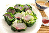 「【鯛とマグロはレタスで巻け】豪華すぎるお刺身アレンジに挑戦！シャキ食感＆ゴマだれとの天国ハーモニー♡」の画像1
