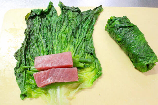 【鯛とマグロはレタスで巻け】豪華すぎるお刺身アレンジに挑戦！シャキ食感＆ゴマだれとの天国ハーモニー♡