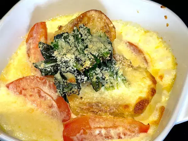 「【新じゃが＆ほうれん草】でチーズ焼き作ろう！農家秘伝のソースが絶品♡野菜嫌いの子どもがペロリな件」の画像