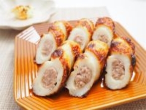 ピーマン…じゃなくて「ちくわの肉詰め」作ってみた！焼いたちくわの香ばしさと甘み、肉種もジューシー♡