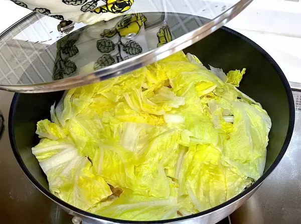 「【白菜×鶏手羽】短時間でトロットロ♡「白菜と鶏手羽の煮物」作ってみた！ほぼ野菜の水分だけで煮るのが農家流♡」の画像