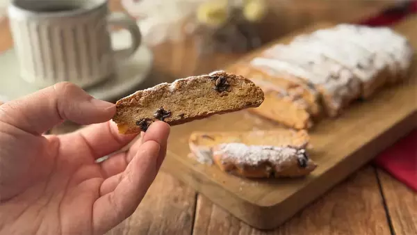 「【シュトーレン風】フルーツとスパイスたっぷり「米粉のビスコッティ」でクリスマス準備♡【元パティシエ直伝】」の画像