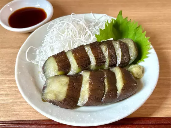 「【なすの第4の食べ方】とろんとろんの「お刺身」になるって!?昭和初期の斬新なす料理、作ってみた！」の画像