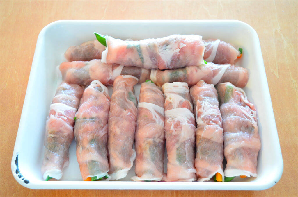 【調理のお得ワザ】定番すぎる野菜肉巻きは「揚げ」と「照り焼き」ダブルで作るべし！【農家直伝】