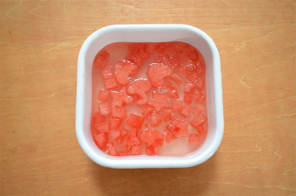 【炭酸水でシュワシュワ夏食感♪】すいかの甘味が引き立つの～♡「すいかのクラッシュゼリー」作ってみた！【農家直伝】
