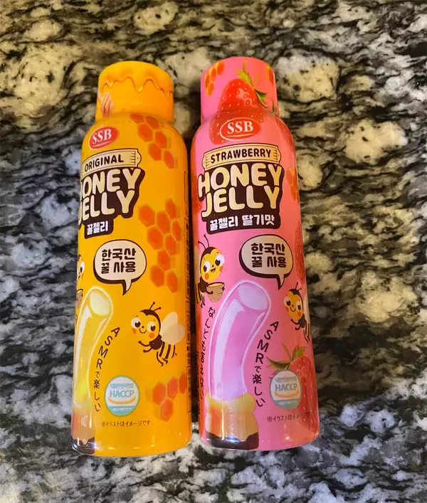 「【いま韓国で超話題】『ハニーゼリー』をやっと入手！「蜂蜜を噛みちぎる⁉」…未体験な新食感で驚いた!!」の画像