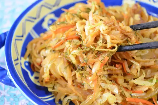 「【大根を麺に!?】食物繊維テンコ盛り♪「切り干し大根焼きそば」作ってみた！一瞬で満腹に【でもギルトフリー】」の画像