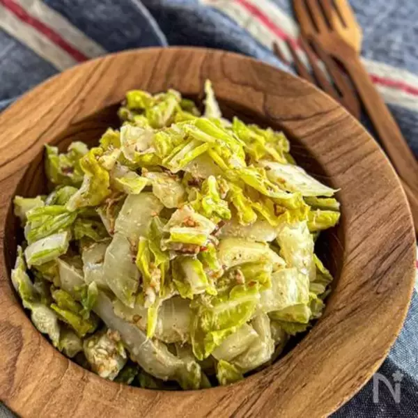 「【あえての生食】白菜で酒が飲める♪「にんにくみそマヨサラダ」作ってみた！コクと甘味のハーモニー、優勝♪」の画像