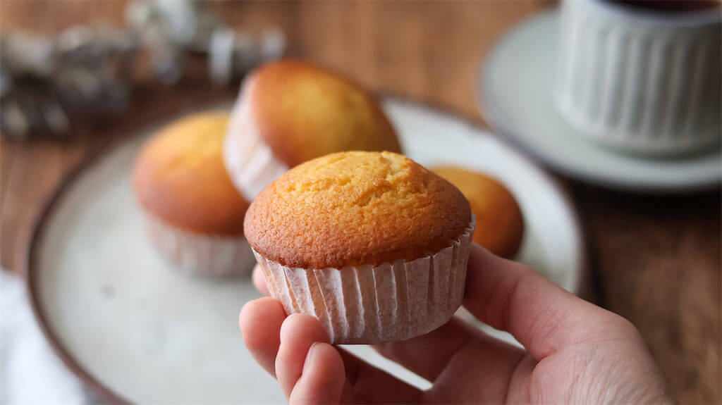 驚くほどサクッとしっとり！「米粉のプレーンマフィン」はバター不使用でヘルシーなのが嬉しい！【元パティシエ直伝】