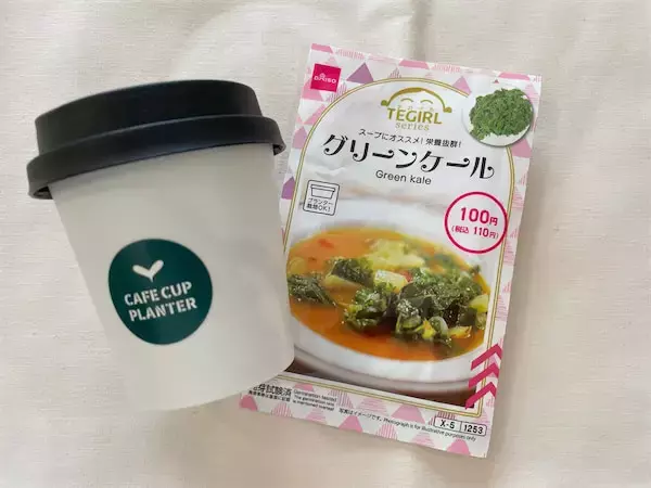 【ダイソー】こちらカフェのTO GOカップじゃありません！ハンディサイズのプランターで家庭菜園に挑戦！
